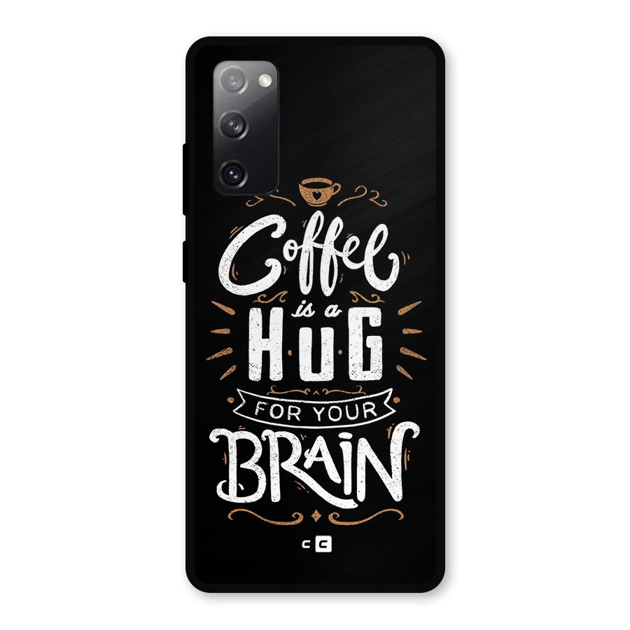 Coffee Brain Metal Back Case for Galaxy S20 FE 5G