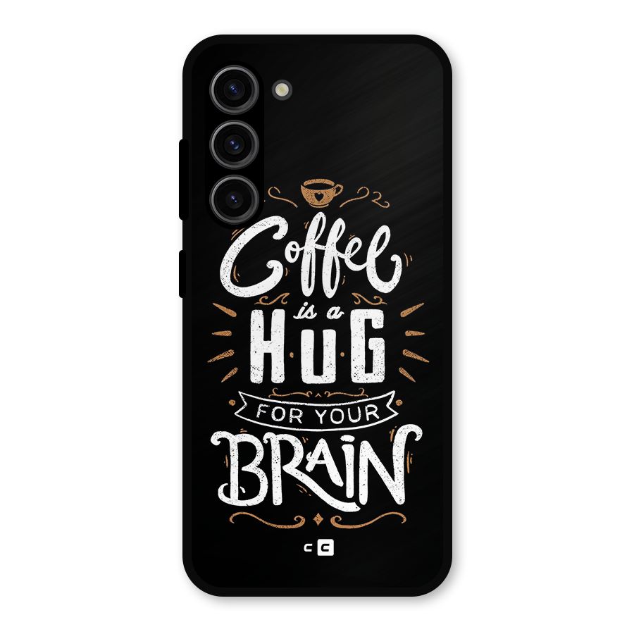Coffee Brain Metal Back Case for Galaxy S23