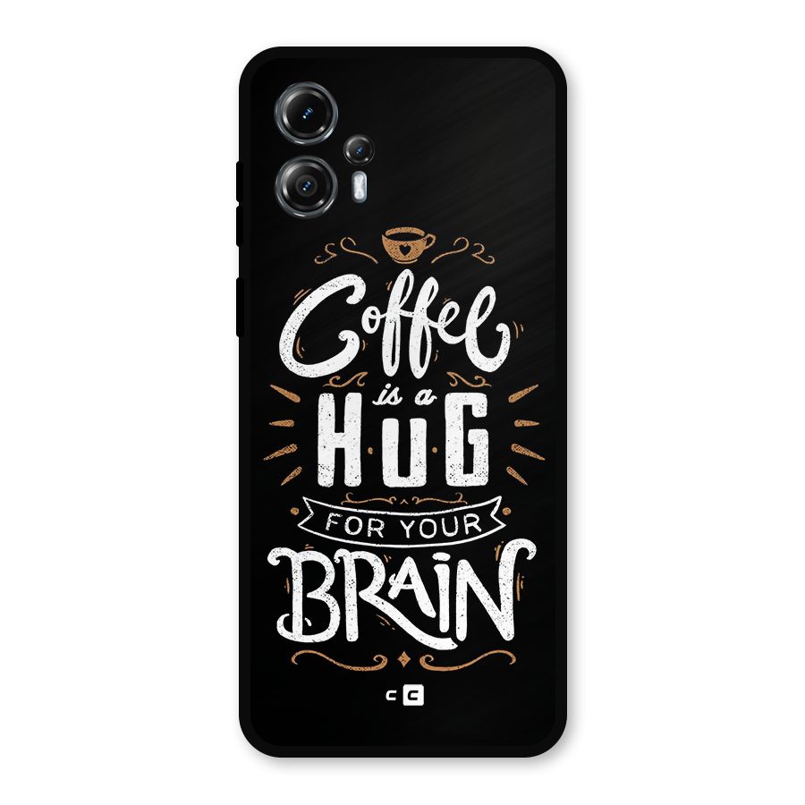 Coffee Brain Metal Back Case for Moto G13