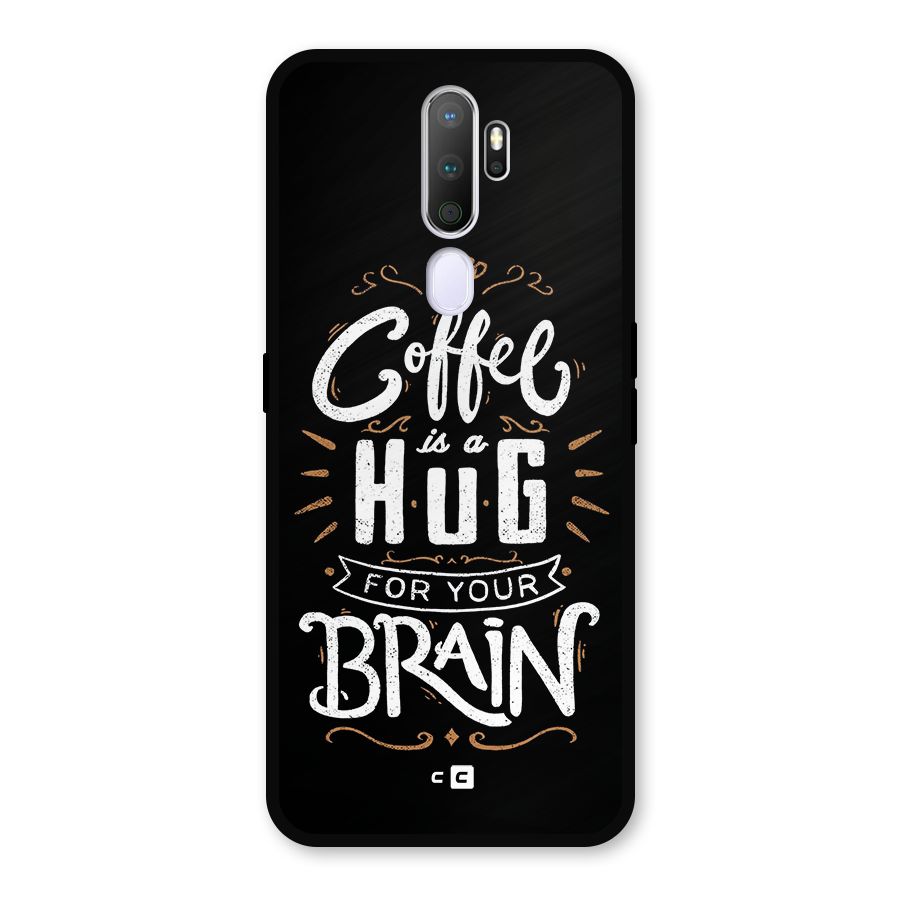Coffee Brain Metal Back Case for Oppo A9 (2020)