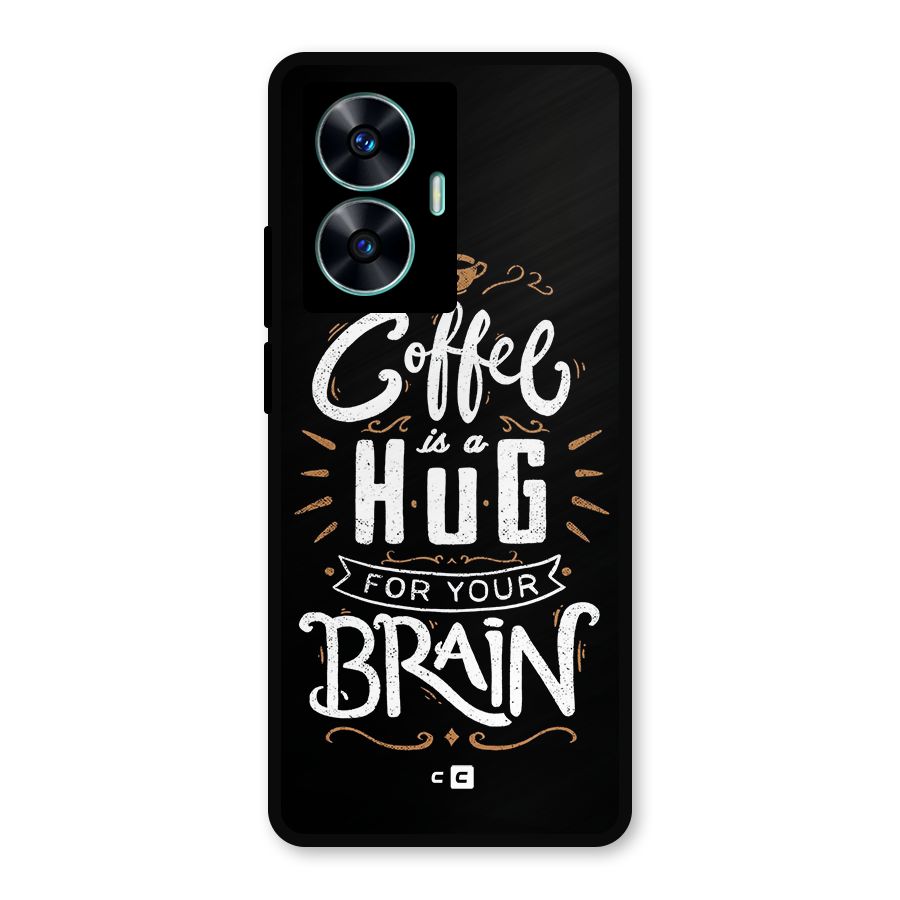 Coffee Brain Metal Back Case for Realme C55