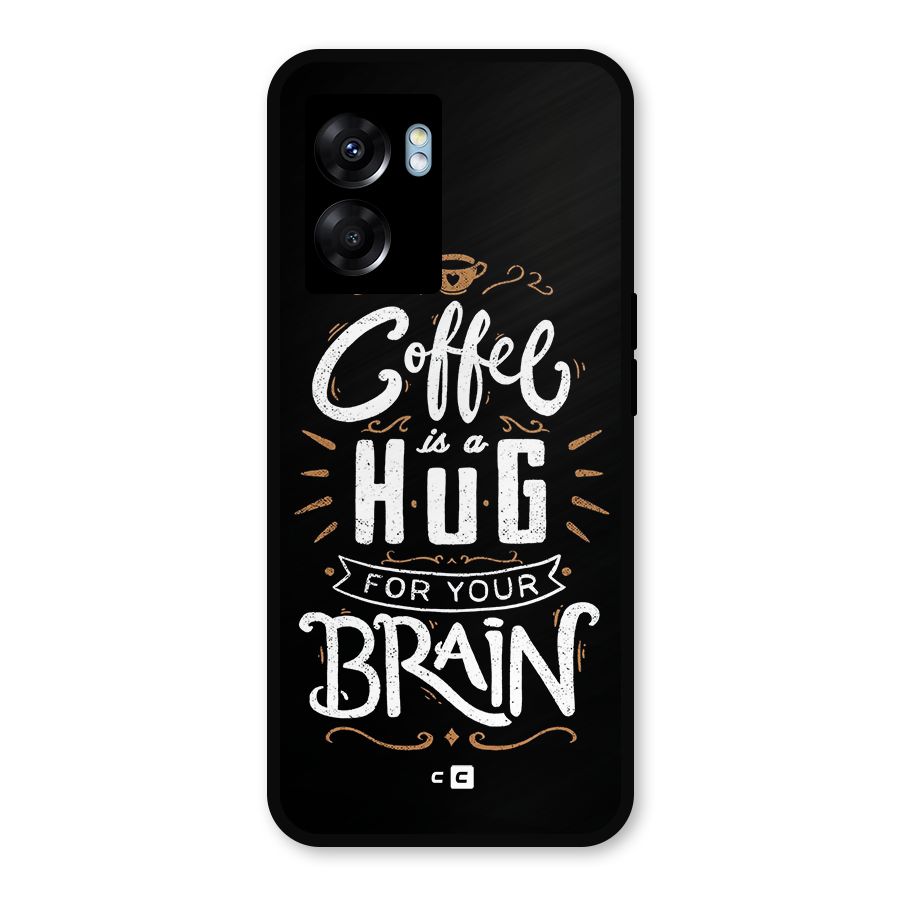 Coffee Brain Metal Back Case for Realme Narzo 50 5G