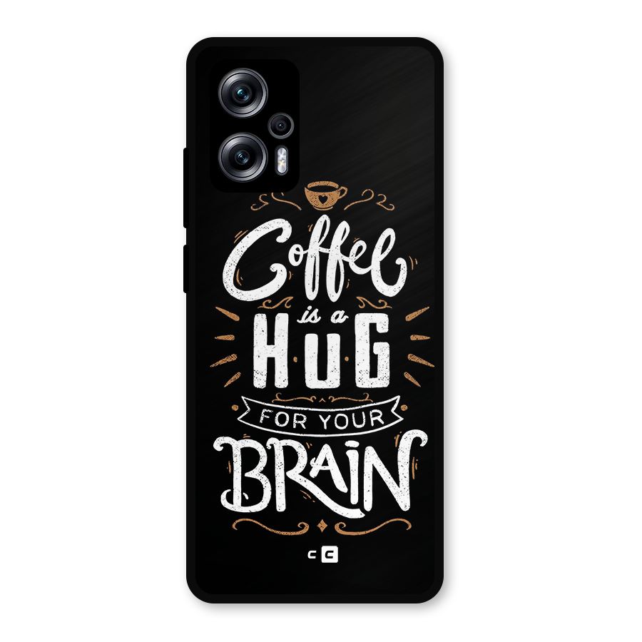 Coffee Brain Metal Back Case for Redmi K50i