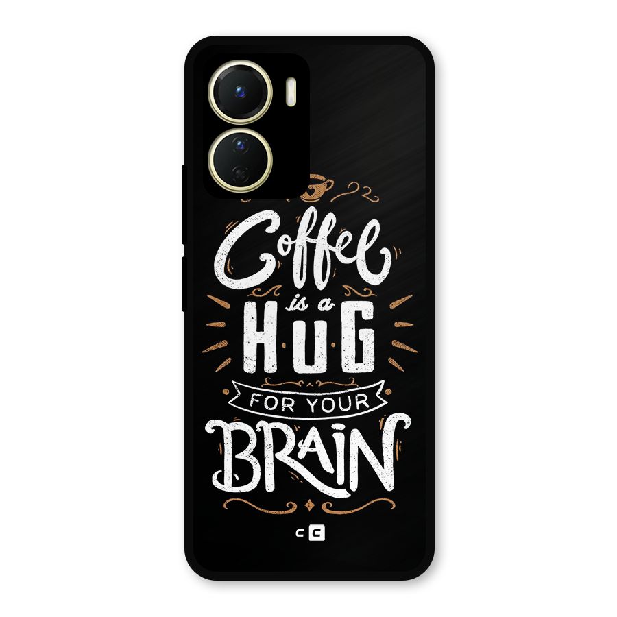 Coffee Brain Metal Back Case for Vivo T2x