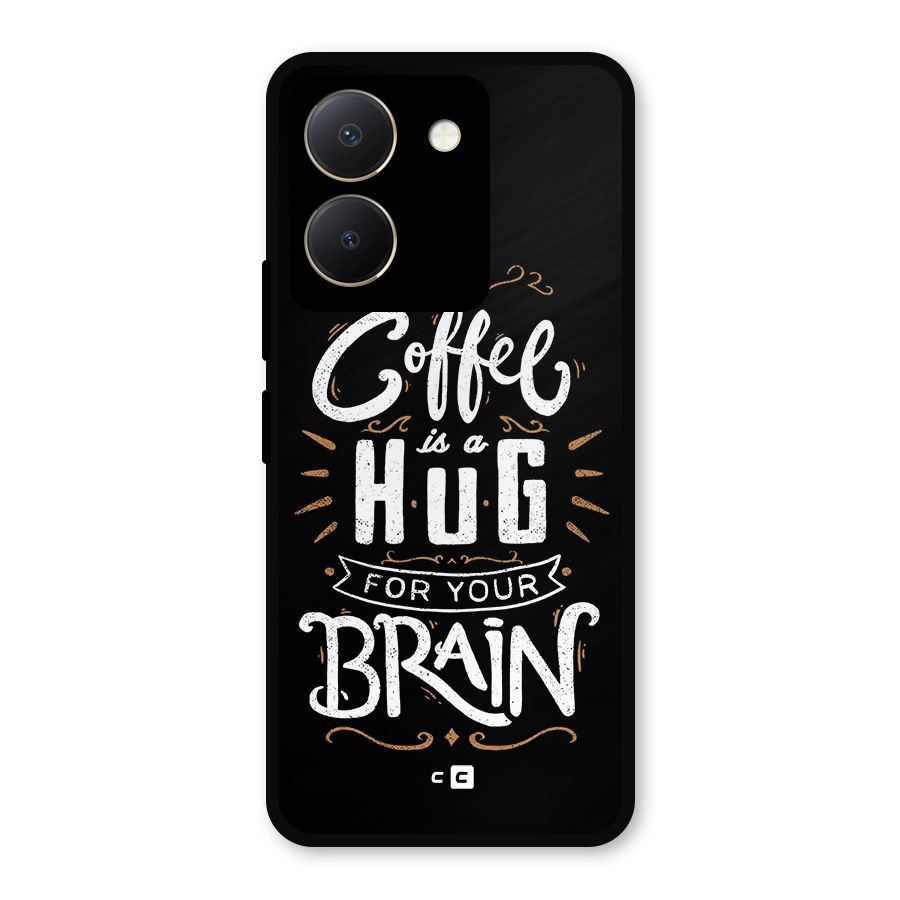 Coffee Brain Metal Back Case for Vivo Y36