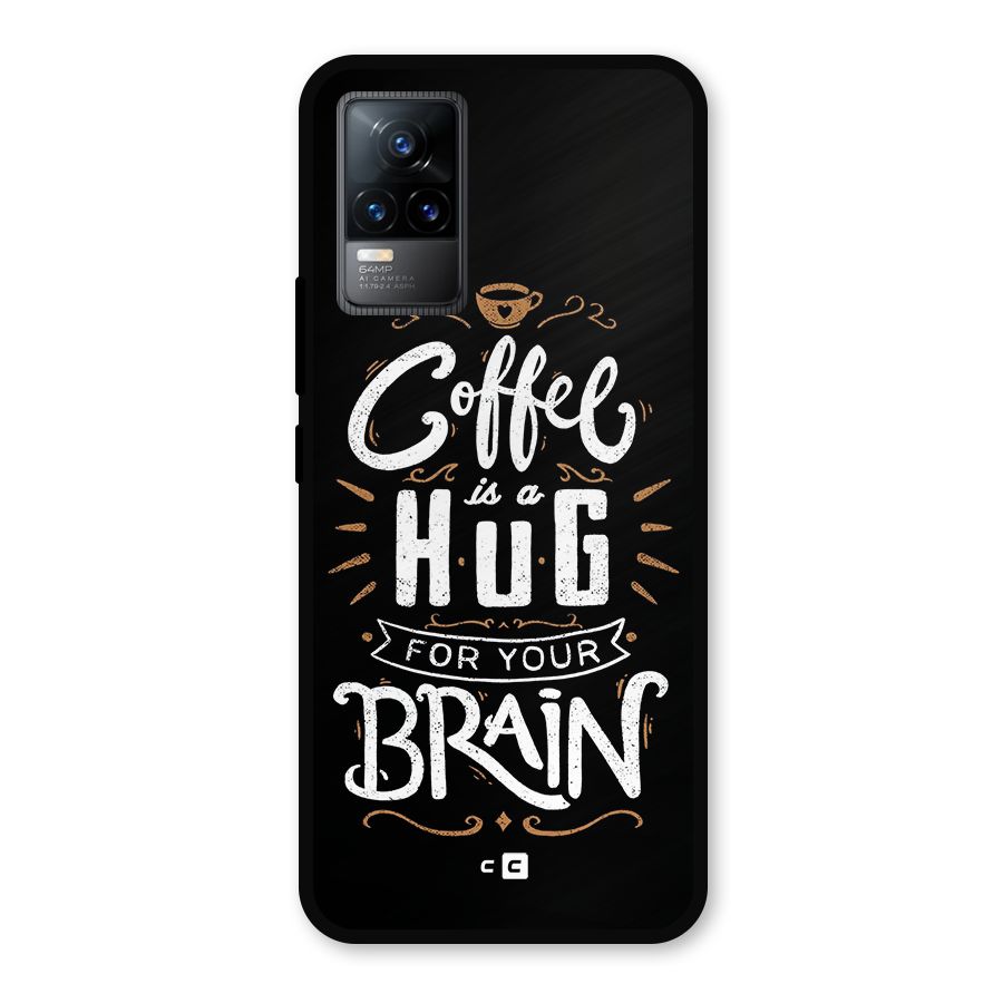Coffee Brain Metal Back Case for Vivo Y73