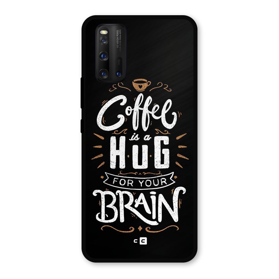 Coffee Brain Metal Back Case for iQOO 3