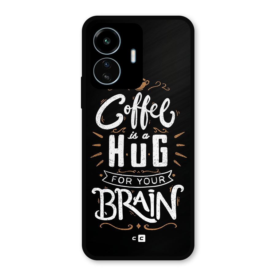 Coffee Brain Metal Back Case for vivo iQOO Z6 Lite 5G