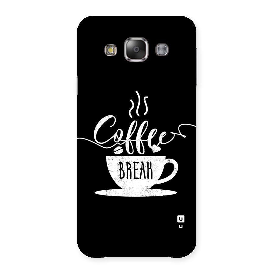 Coffee Break Back Case for Galaxy E7