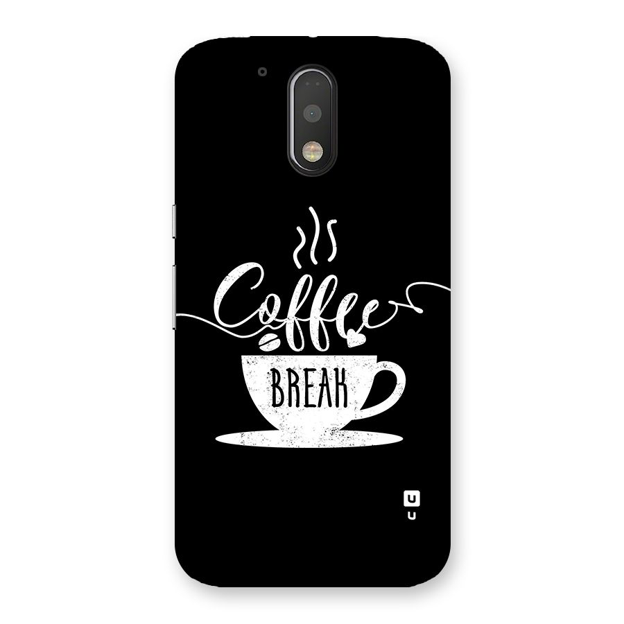Coffee Break Back Case for Moto G4 Plus