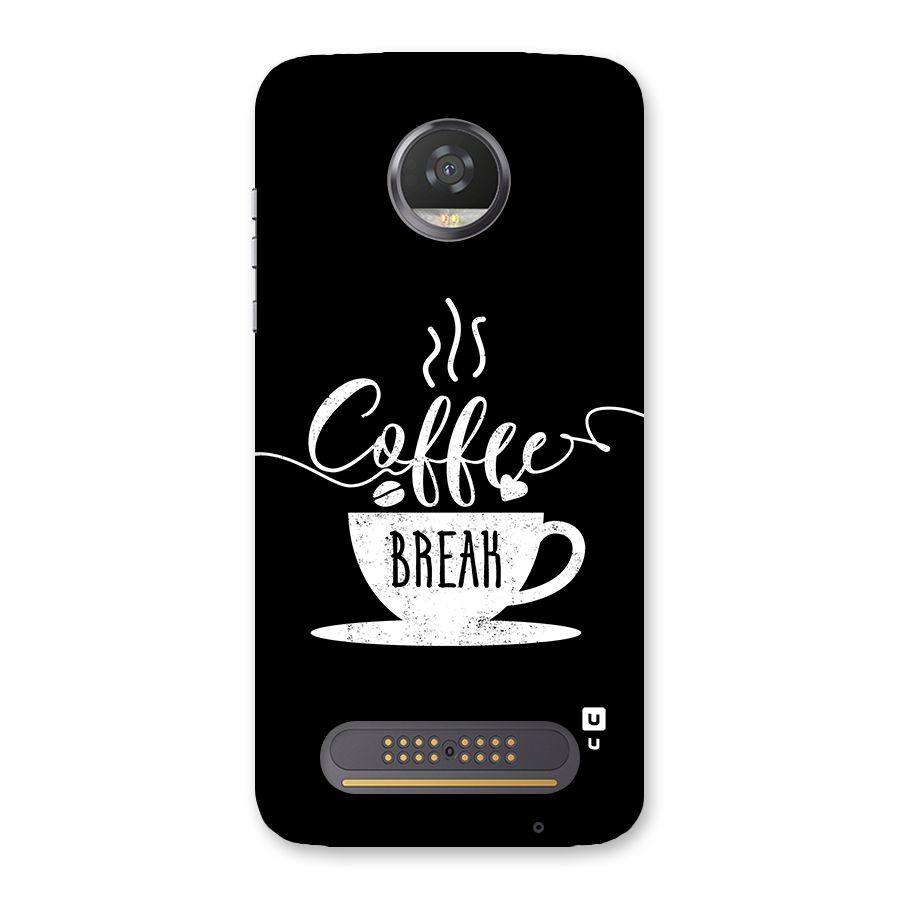 Coffee Break Back Case for Moto Z2 Play