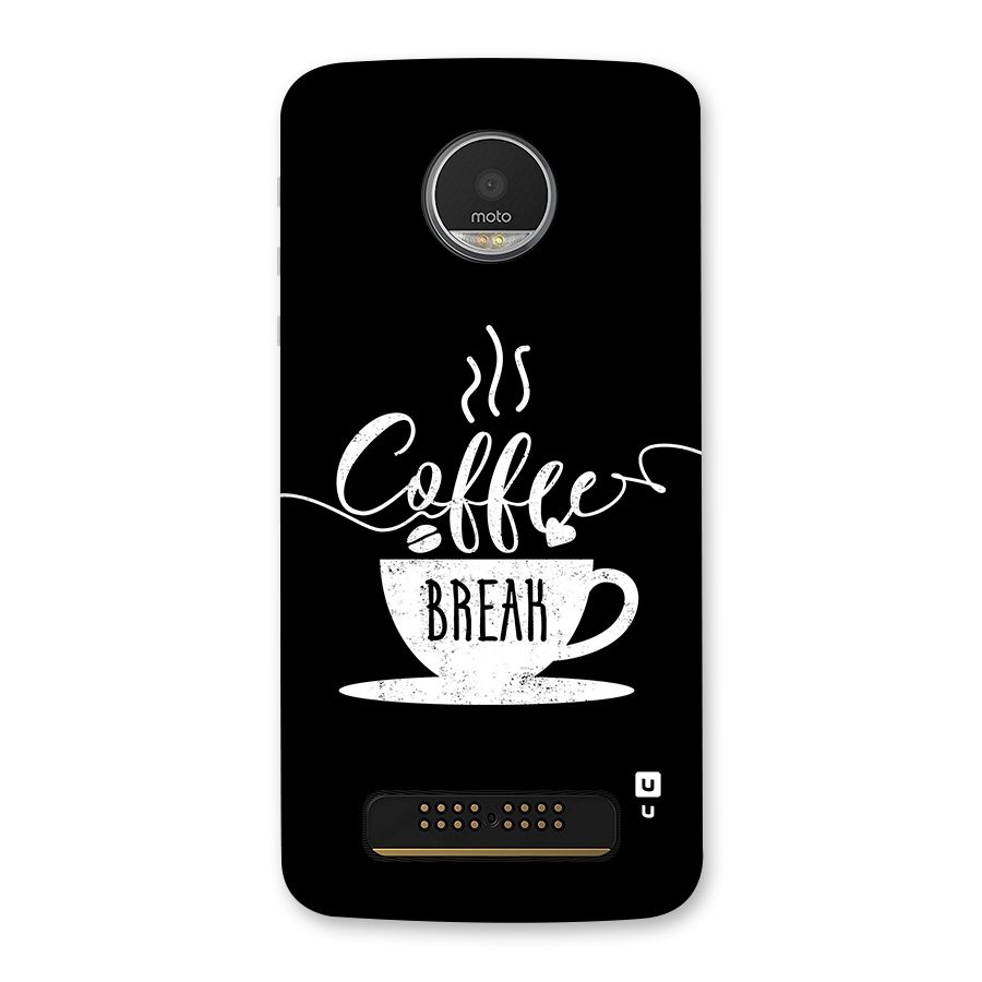 Coffee Break Back Case for Moto Z Play