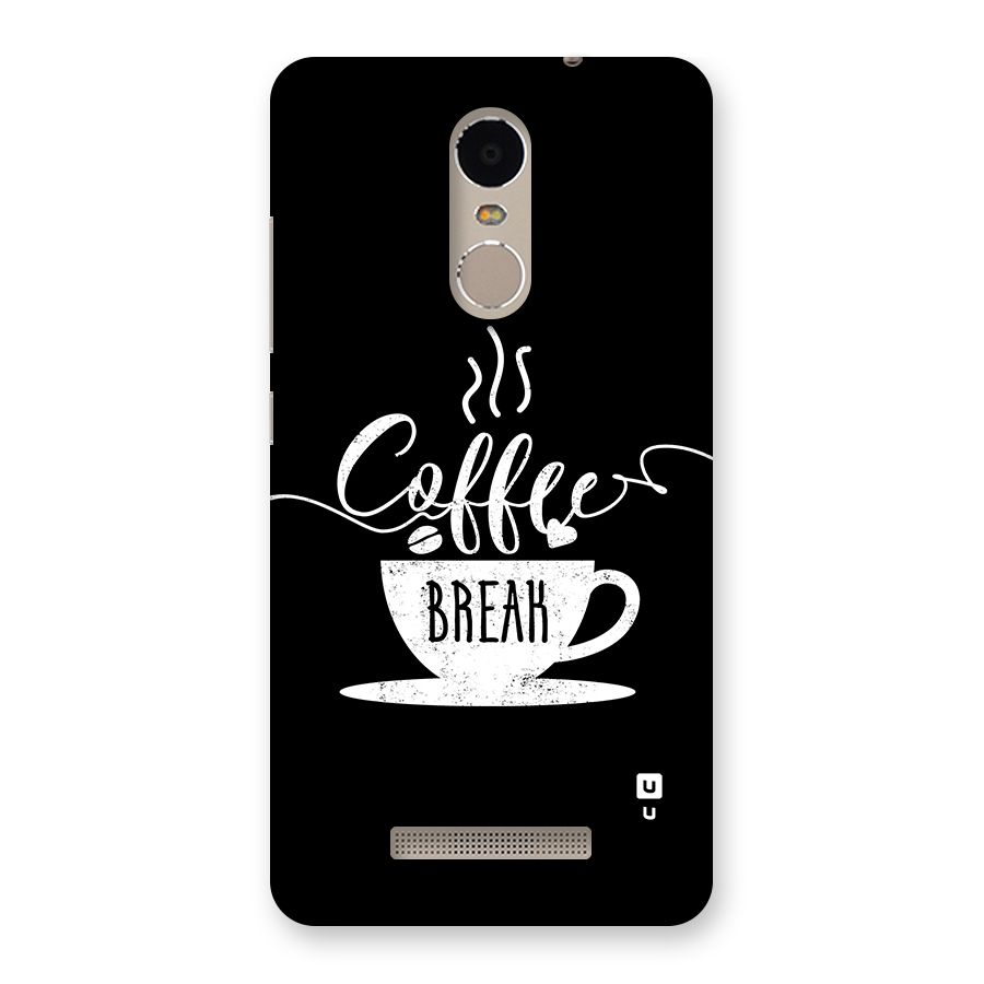Coffee Break Back Case for Redmi Note 3