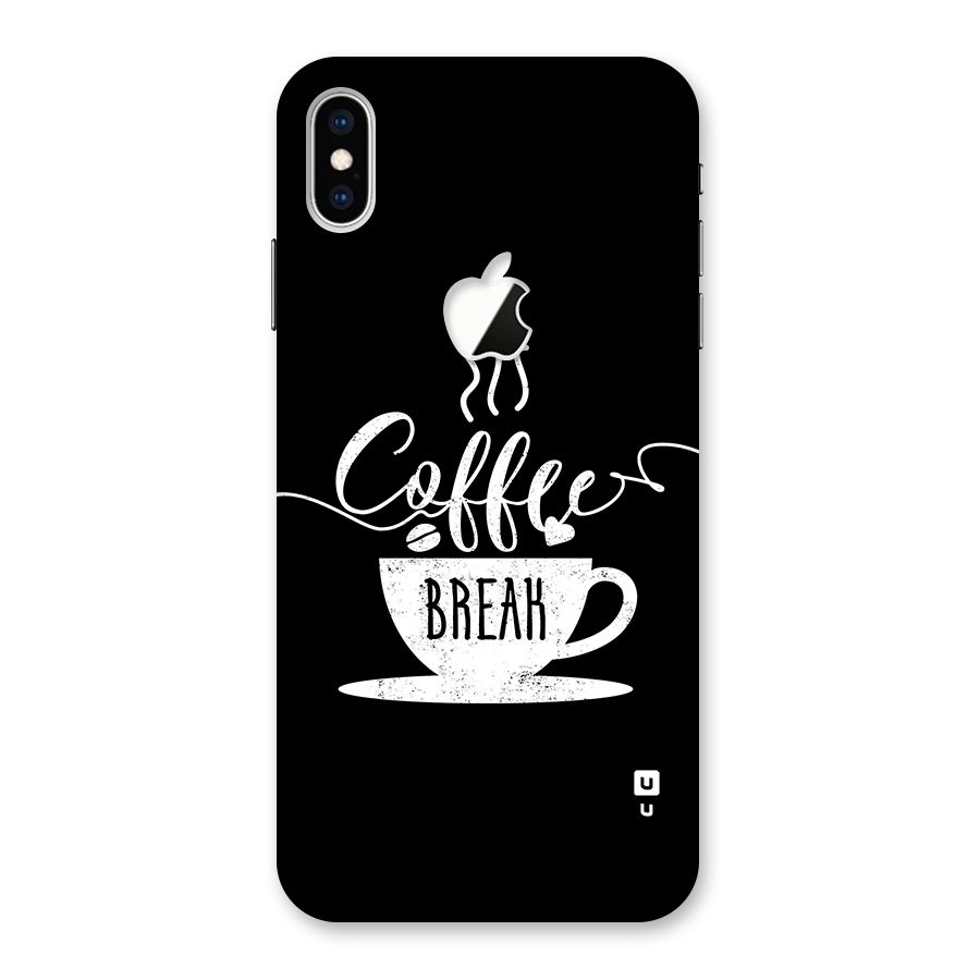 Coffee Break Back Case for iPhone XS Max Apple Cut