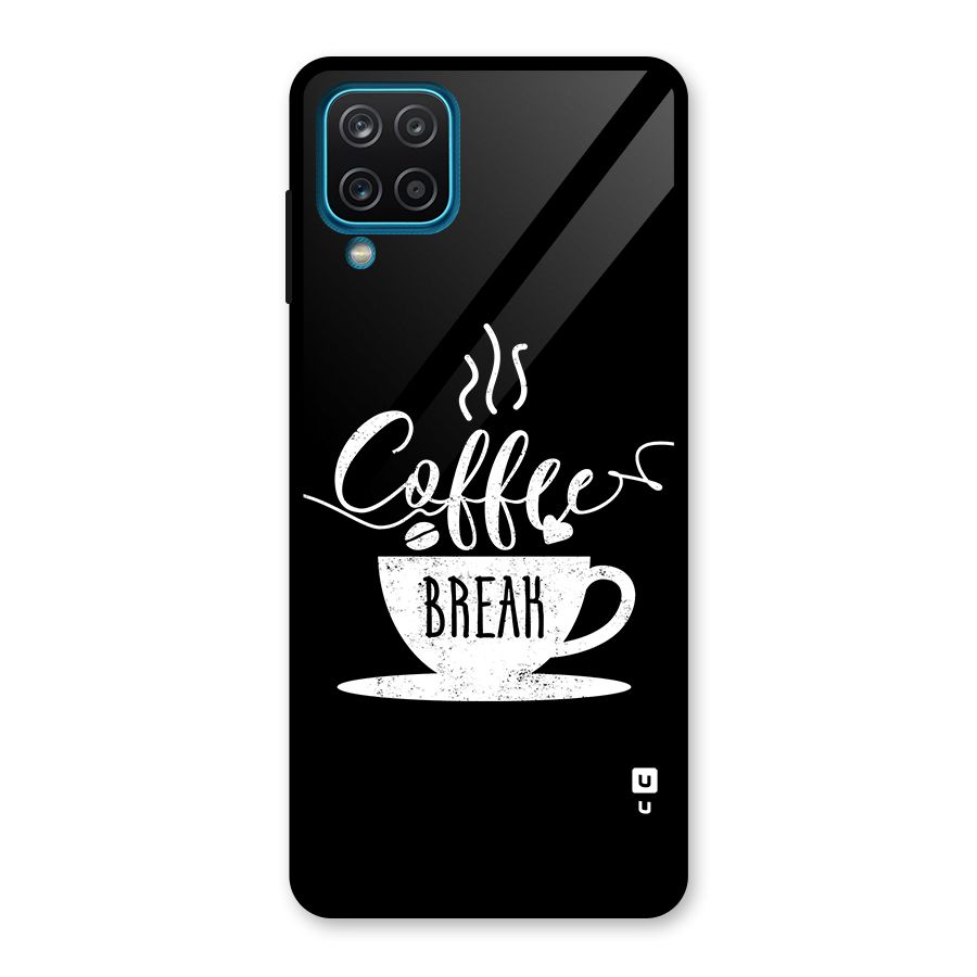 Coffee Break Glass Back Case for Galaxy A12