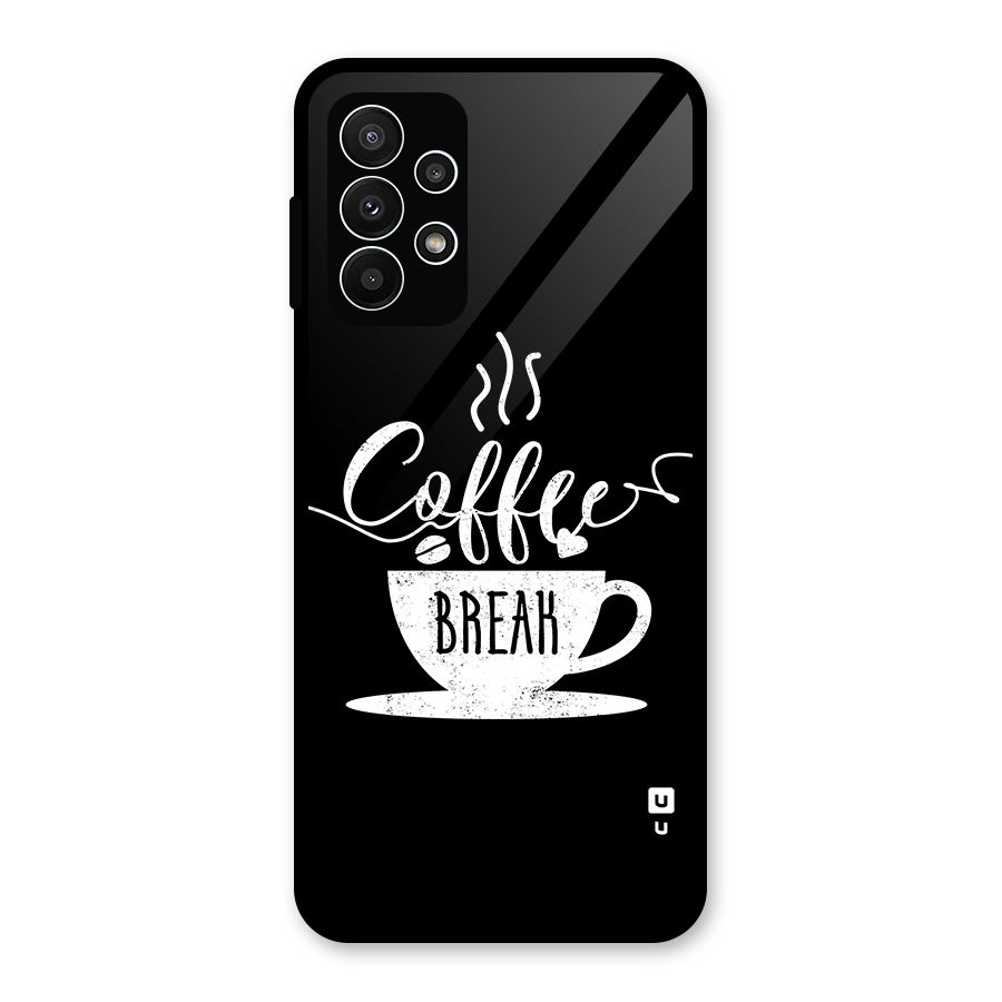 Coffee Break Glass Back Case for Galaxy A23