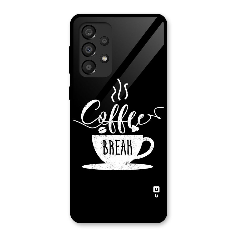 Coffee Break Glass Back Case for Galaxy A33 5G