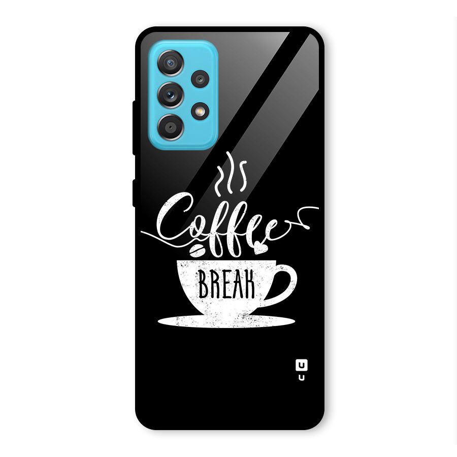 Coffee Break Glass Back Case for Galaxy A52