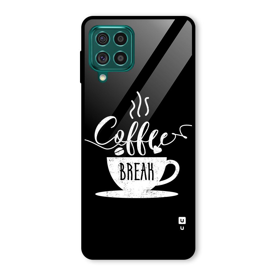 Coffee Break Glass Back Case for Galaxy F62
