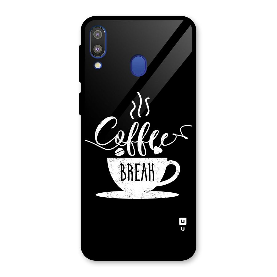Coffee Break Glass Back Case for Galaxy M20