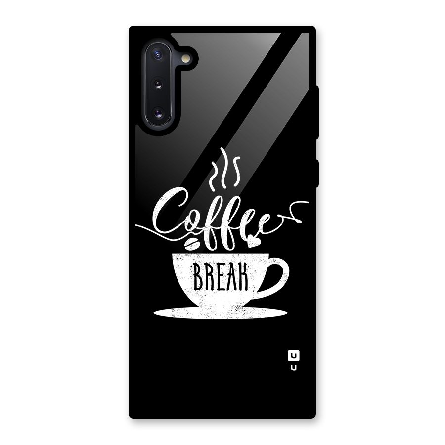 Coffee Break Glass Back Case for Galaxy Note 10