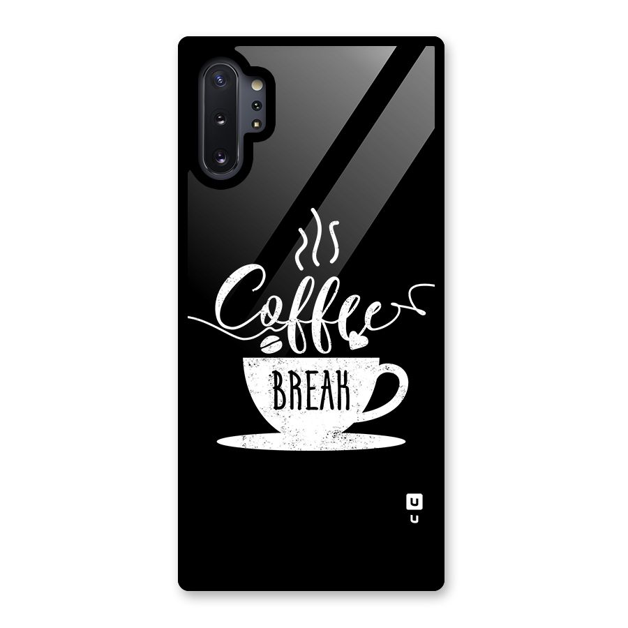 Coffee Break Glass Back Case for Galaxy Note 10 Plus