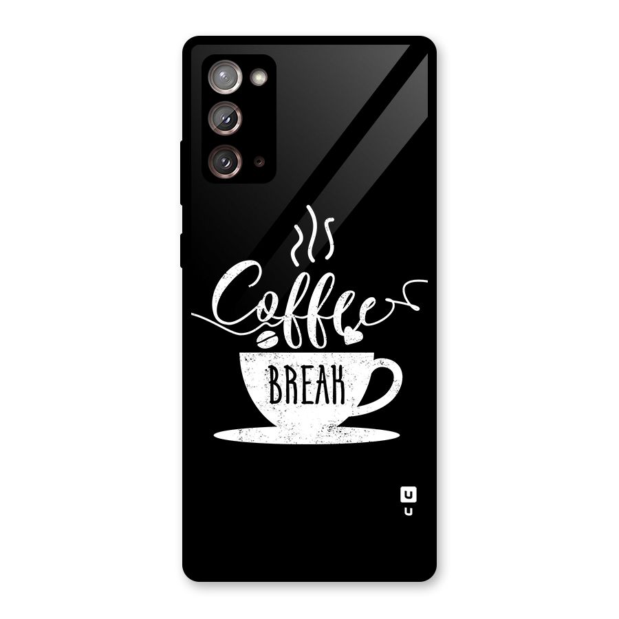 Coffee Break Glass Back Case for Galaxy Note 20