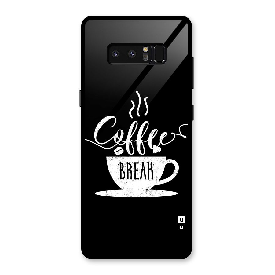 Coffee Break Glass Back Case for Galaxy Note 8