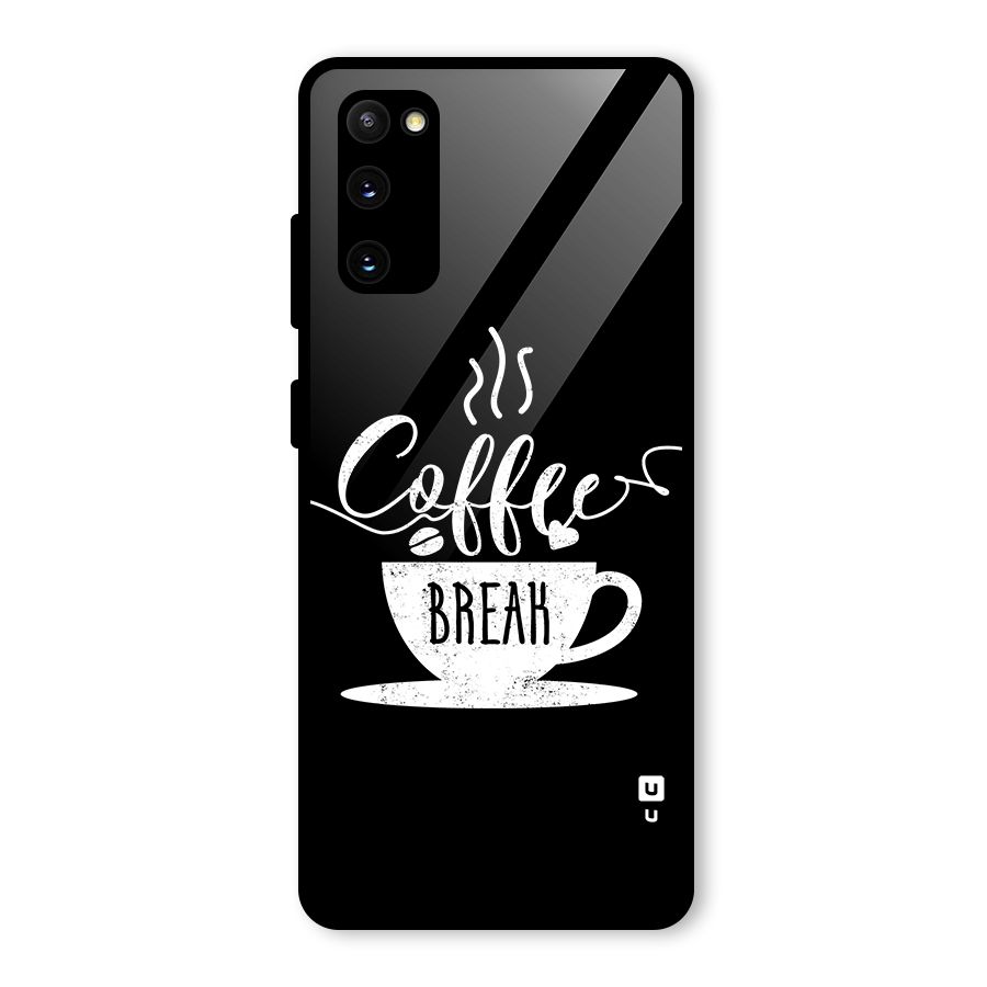 Coffee Break Glass Back Case for Galaxy S20 FE