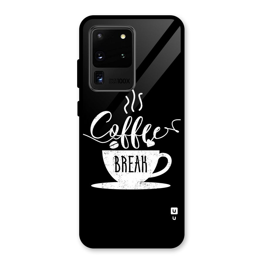 Coffee Break Glass Back Case for Galaxy S20 Ultra