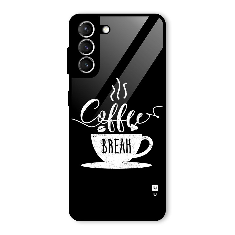 Coffee Break Glass Back Case for Galaxy S21 5G