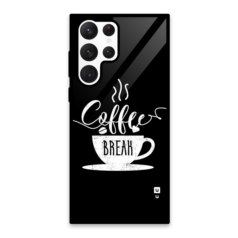 Coffee Break Glass Back Case for Galaxy S22 Ultra 5G