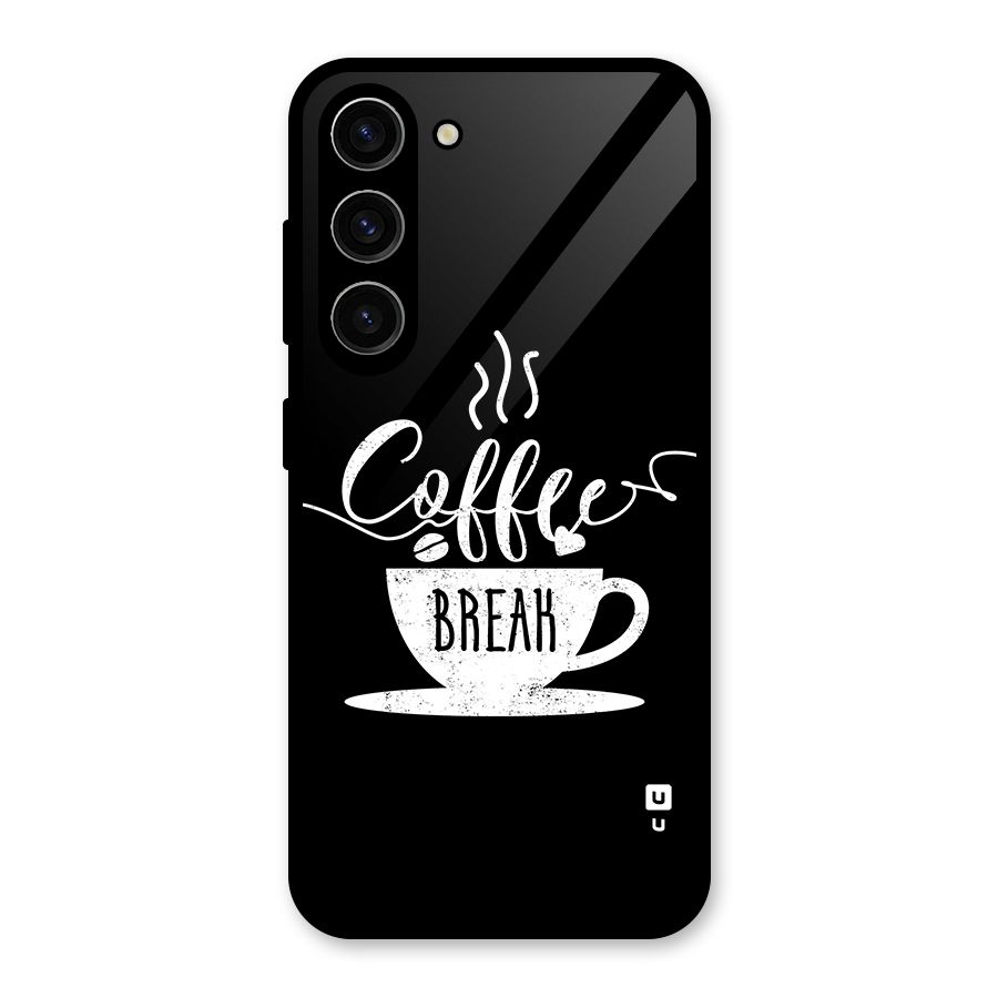 Coffee Break Glass Back Case for Galaxy S23