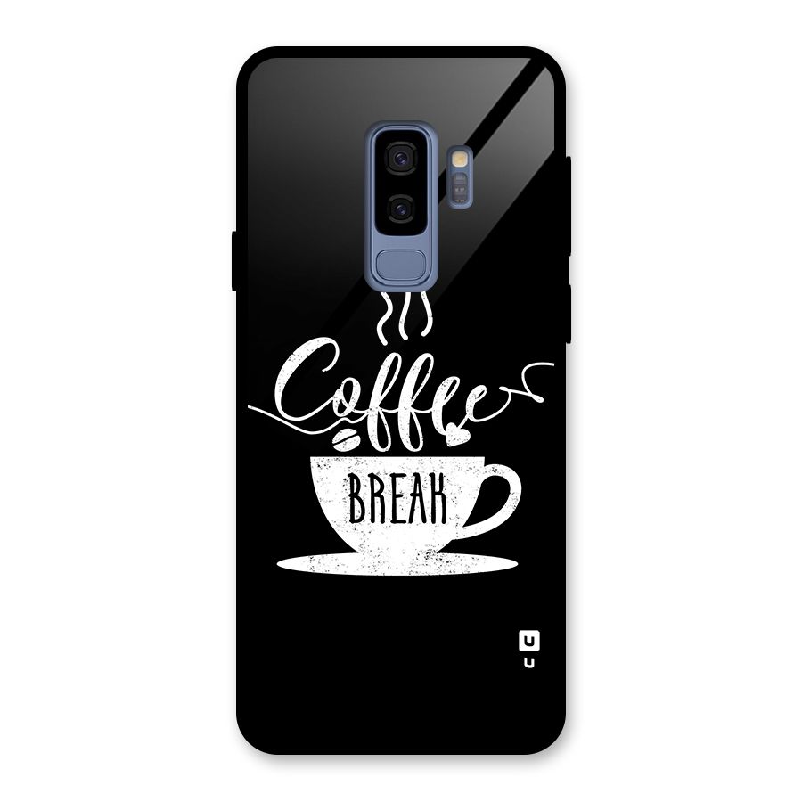Coffee Break Glass Back Case for Galaxy S9 Plus