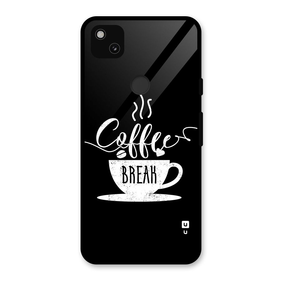 Coffee Break Glass Back Case for Google Pixel 4a