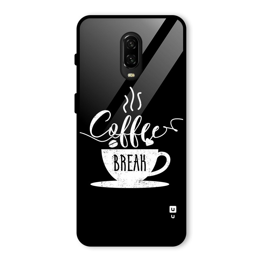 Coffee Break Glass Back Case for OnePlus 6T