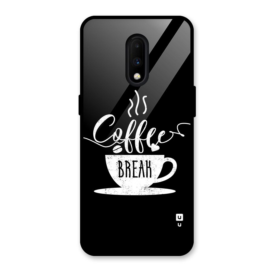 Coffee Break Glass Back Case for OnePlus 7