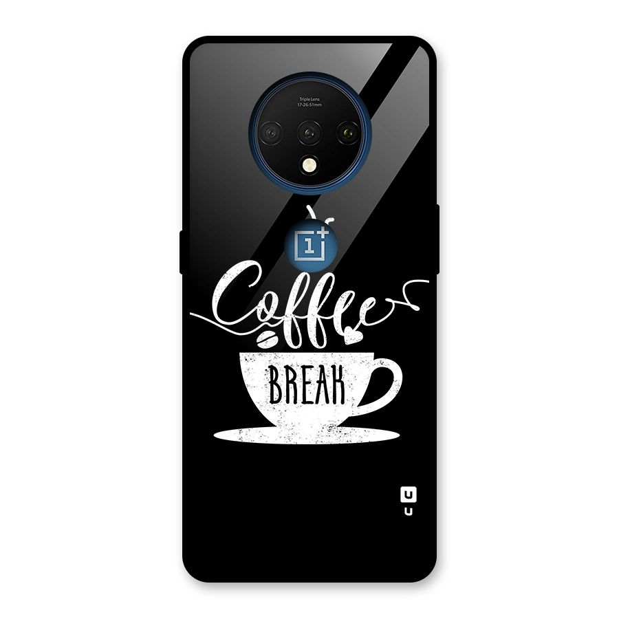 Coffee Break Glass Back Case for OnePlus 7T
