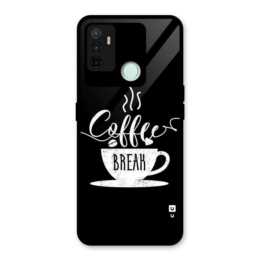 Coffee Break Glass Back Case for Oppo A53
