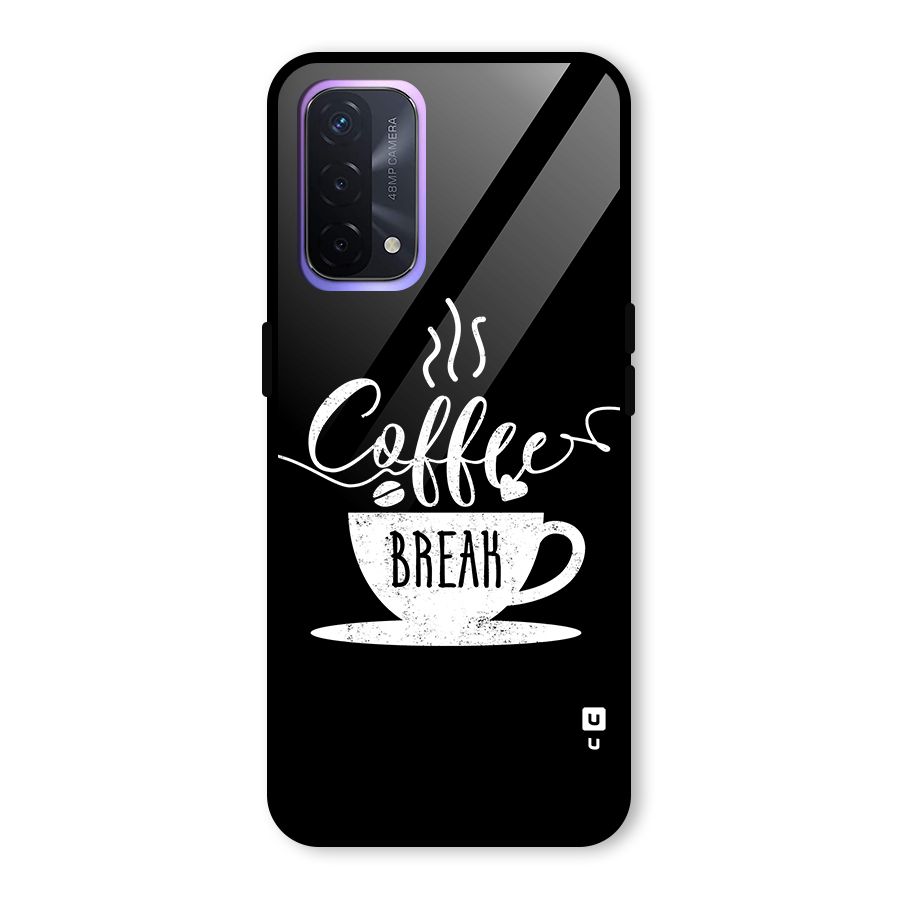 Coffee Break Glass Back Case for Oppo A74 5G