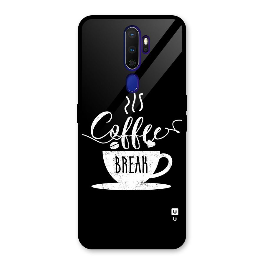 Coffee Break Glass Back Case for Oppo A9 (2020)