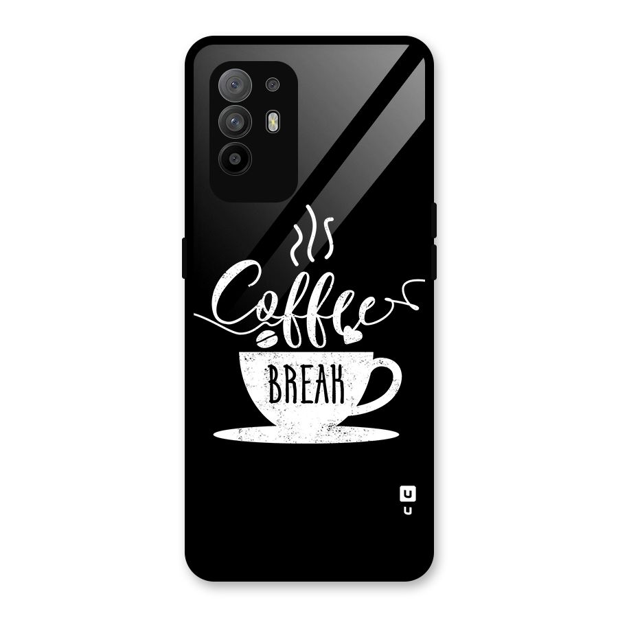 Coffee Break Glass Back Case for Oppo F19 Pro Plus 5G
