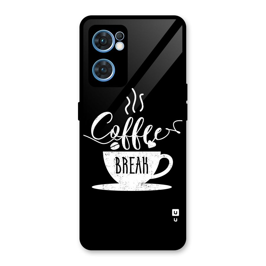 Coffee Break Glass Back Case for Oppo Reno7 5G