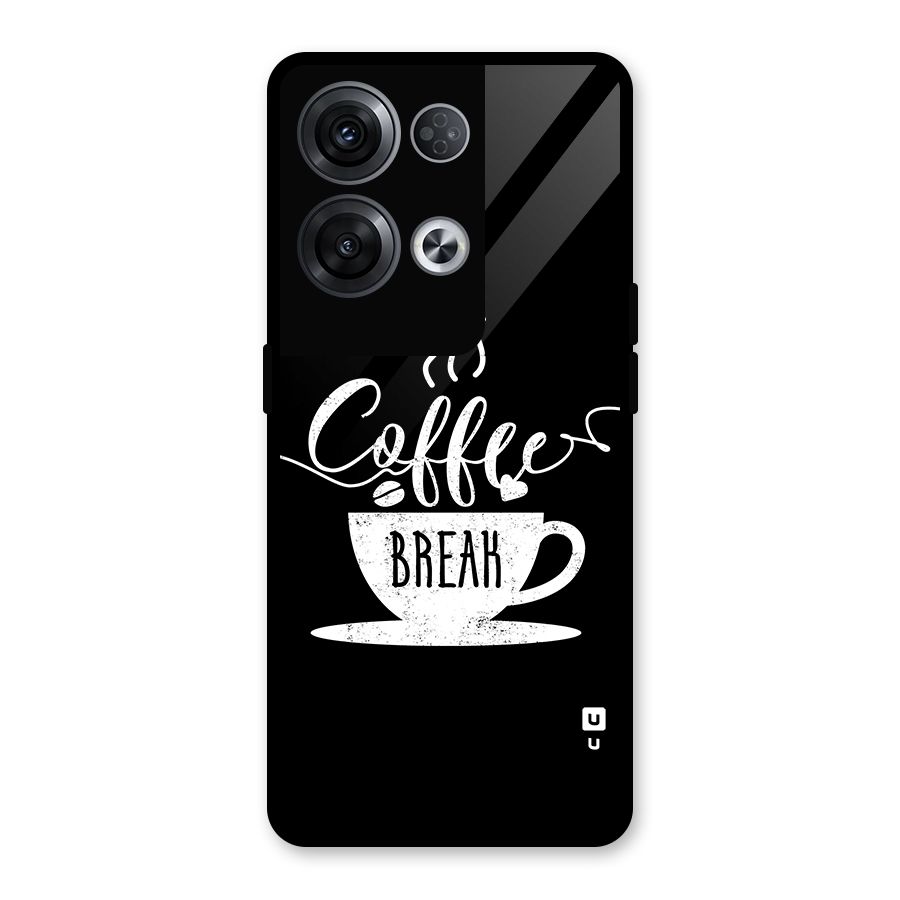 Coffee Break Glass Back Case for Oppo Reno8 Pro 5G