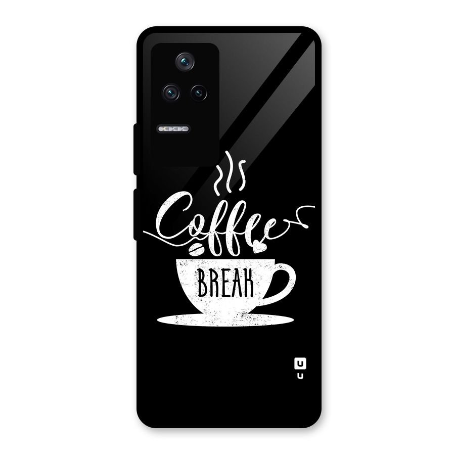Coffee Break Glass Back Case for Poco F4 5G