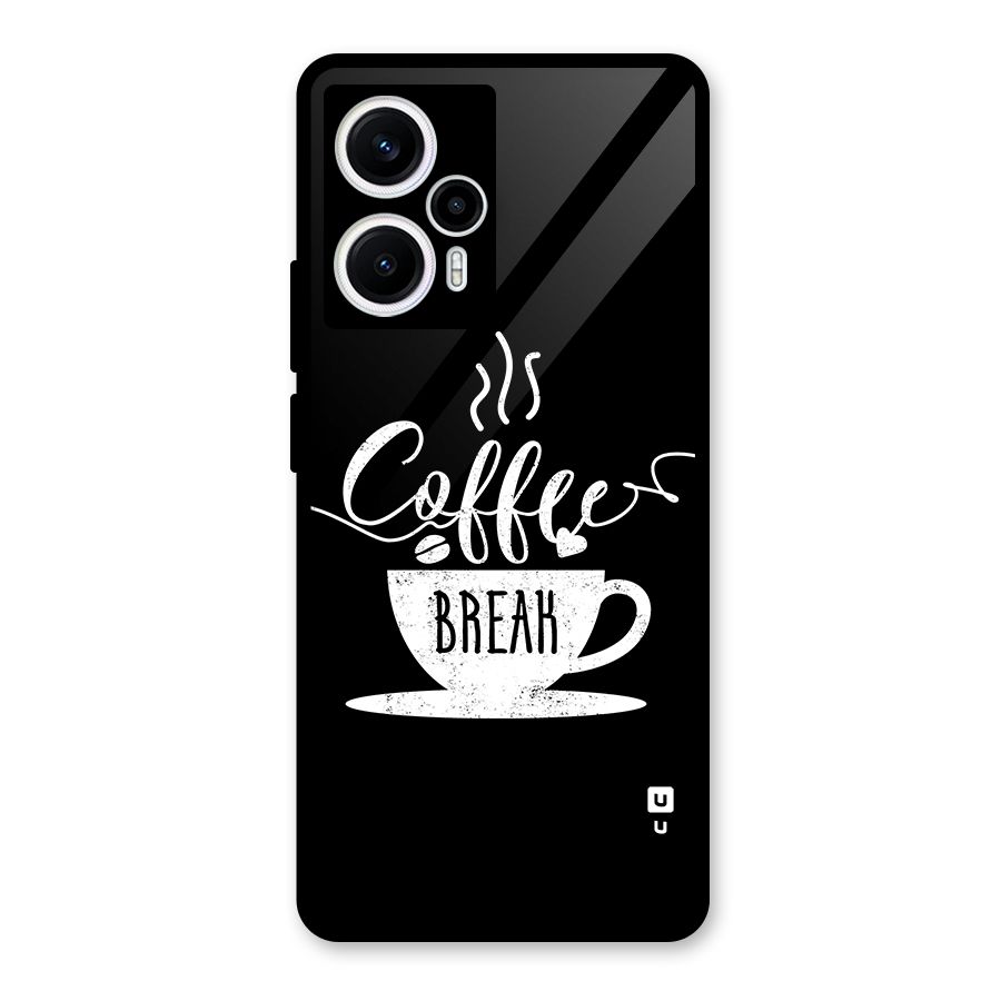Coffee Break Glass Back Case for Poco F5