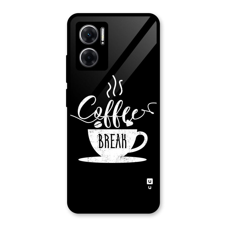 Coffee Break Glass Back Case for Redmi 11 Prime 5G