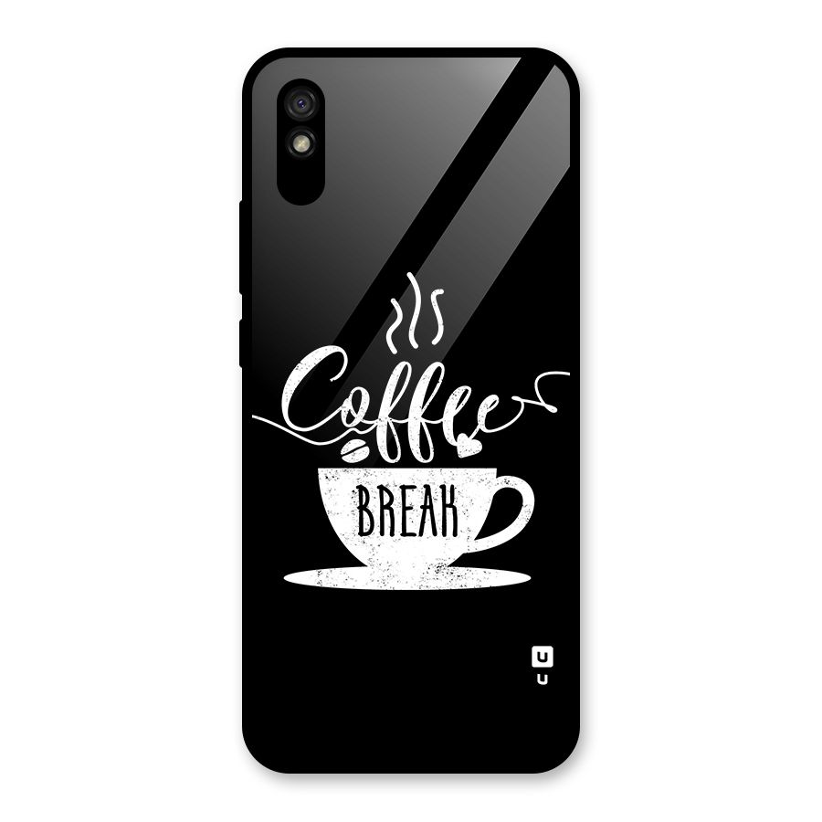 Coffee Break Glass Back Case for Redmi 9i