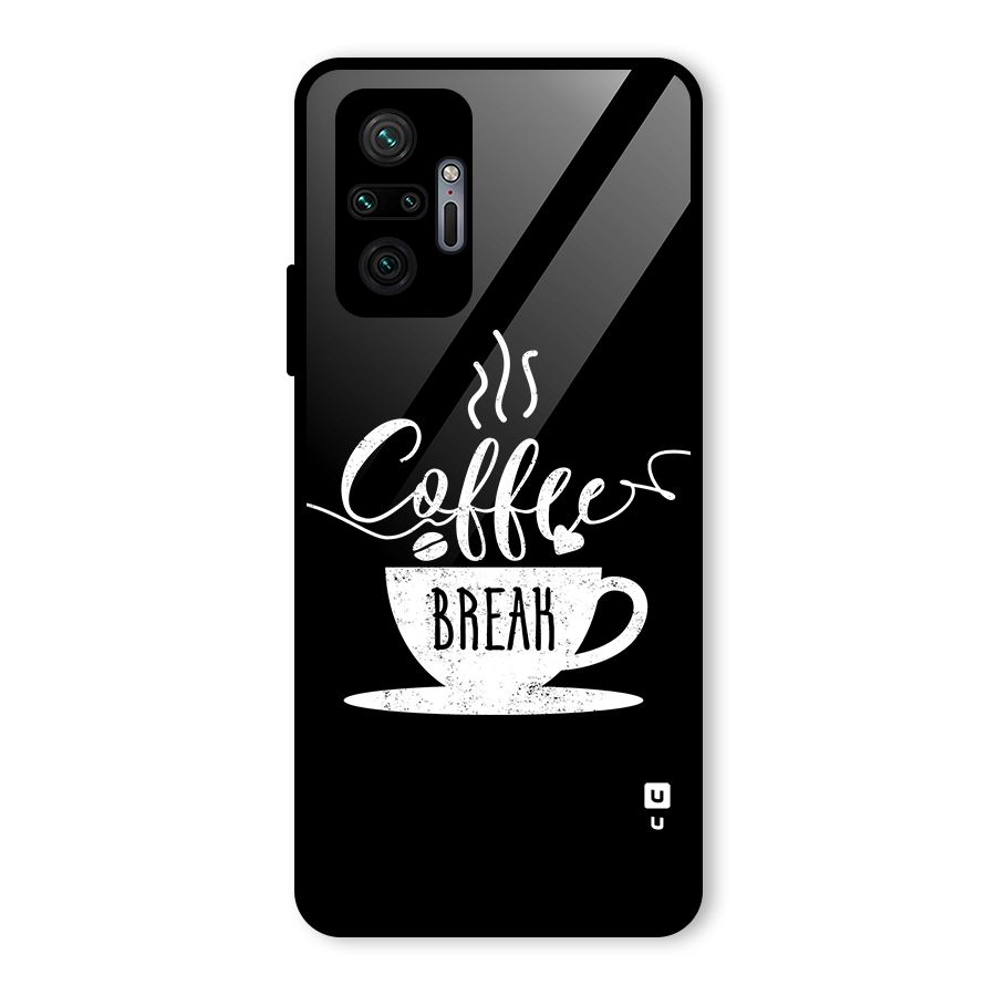 Coffee Break Glass Back Case for Redmi Note 10 Pro Max
