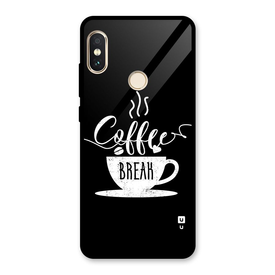 Coffee Break Glass Back Case for Redmi Note 5 Pro